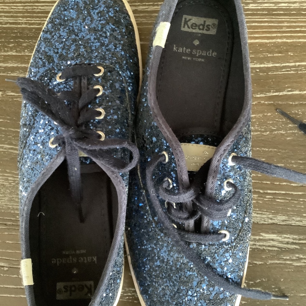 Kate Spade sequin blue women keds